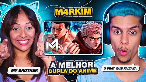 M4RKIM ft. KAITO - Itadori & Todo (Jujutsu Kaisen) - My Brother | [React em Casal] 🔥