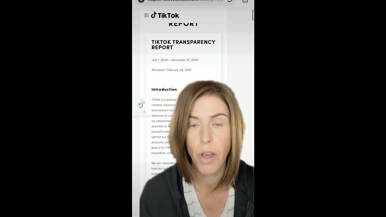 TikTok Transparency report/censorship