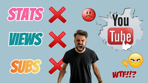 Youtube playing up, stats, views & subs, comments, etc