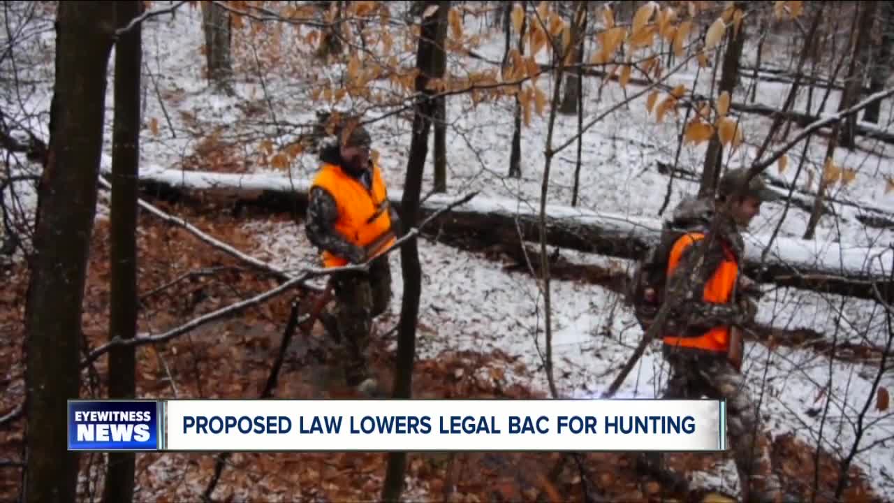 Bill would lower threshold for hunting while intoxicated