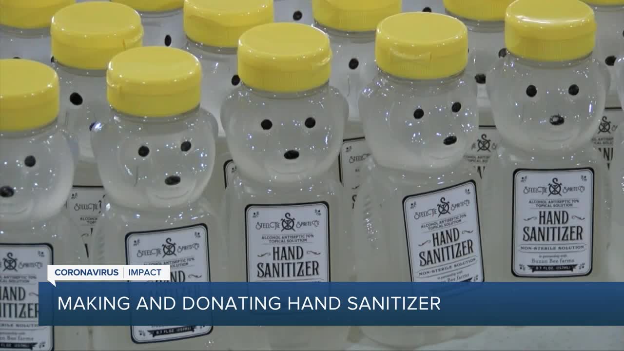 West Palm Beach distillery shifts to making hand sanitizer