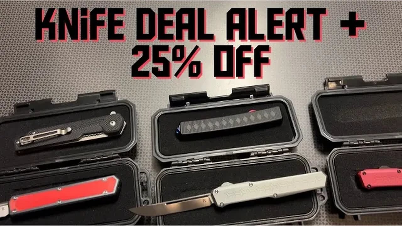 Knife Deal Alert + 25% Off Code