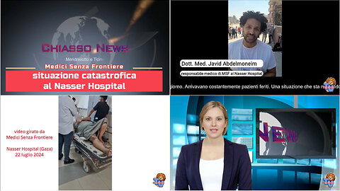 Chiasso News 23 luglio 2024 - Situazione catastrofica al Nasser Hospital