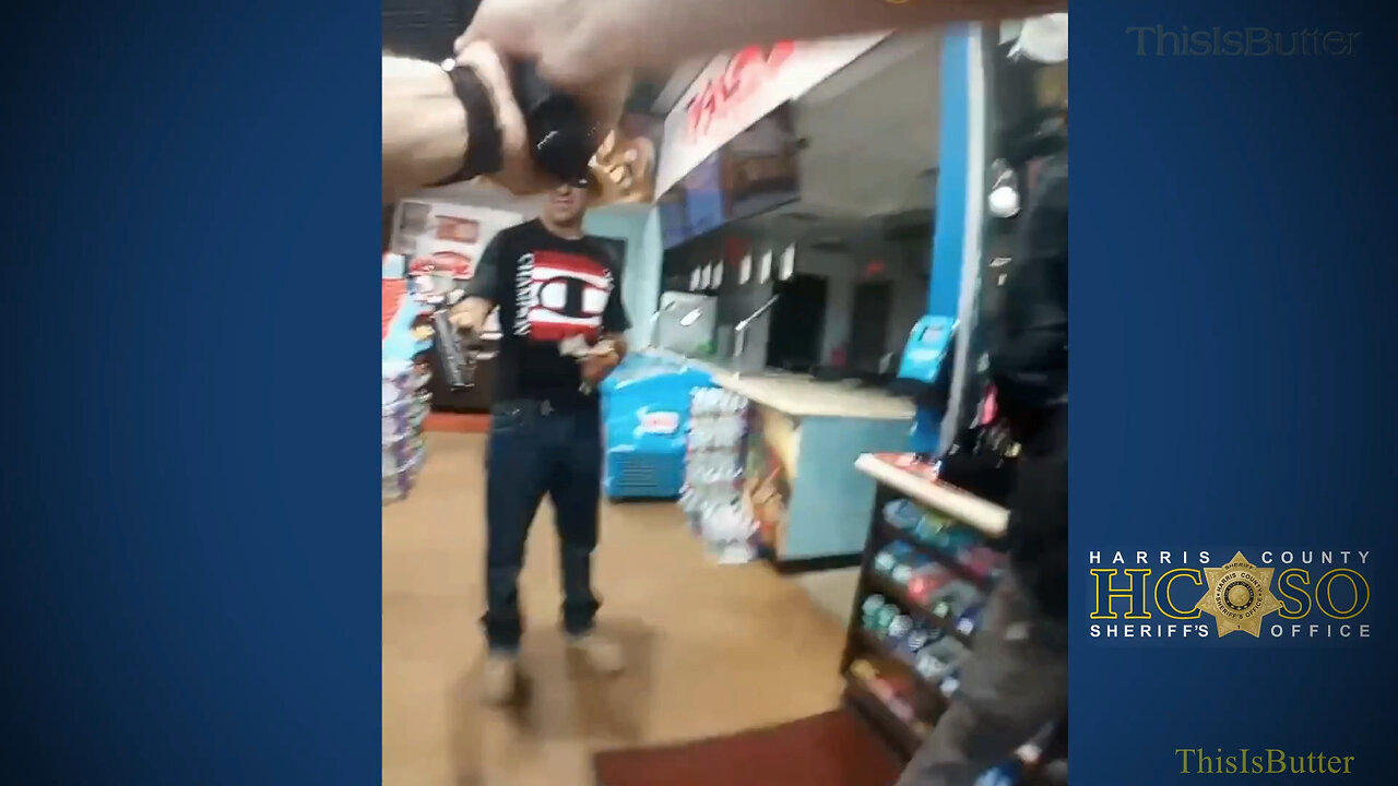 Harris County Deputy shoots armed suspect inside gas station after he points a gun at people