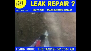 leaking concrete water tank repair process - this video shows how to repair leaking tanks.