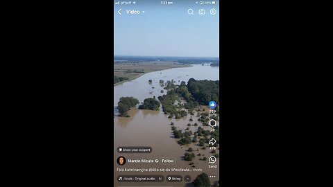 Flooding of Poland continue 18/09/2024