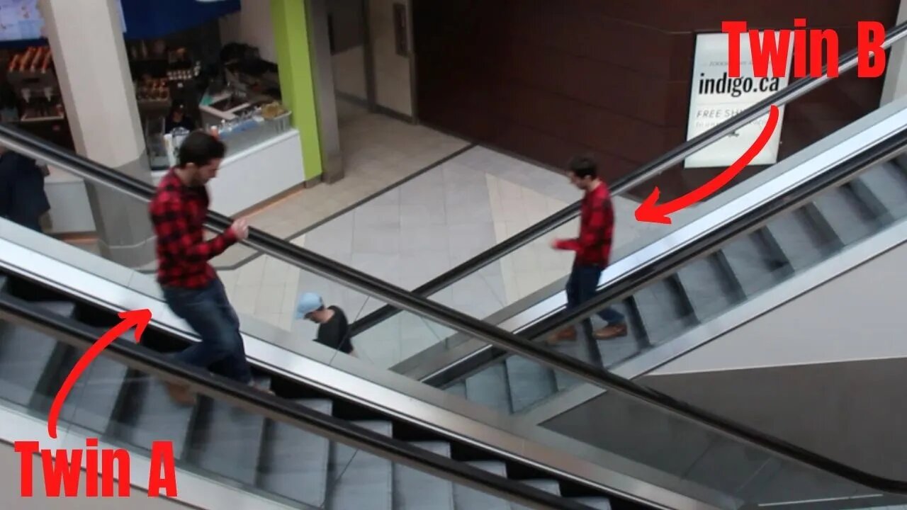 TWIN TELEPORTATION ESCALATOR PRANK! PT 2