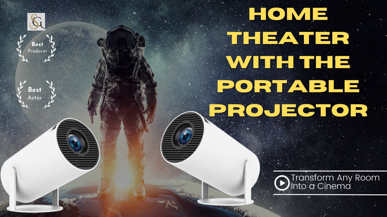 Transform Any Space into a Home Theater with the Portable Projector – Easy Setup and HD Quality