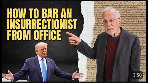 Does the Constitution Ban Trump from Running Again? | Robert Reich