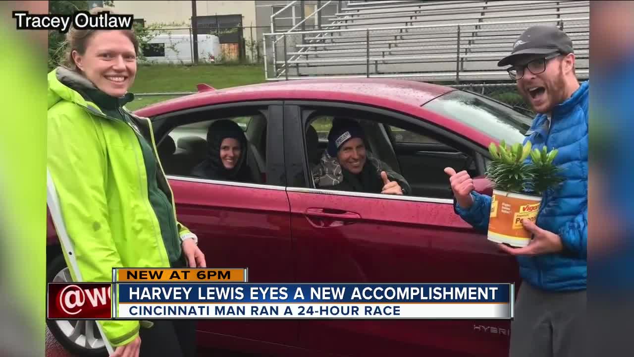 Harvey Lewis runs for 24 hours