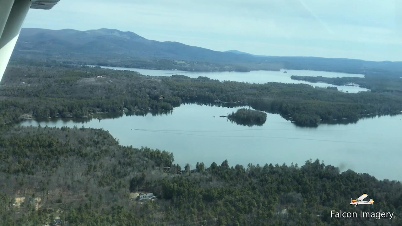 Short Super Cub Flight over Lake Winnipesaukee