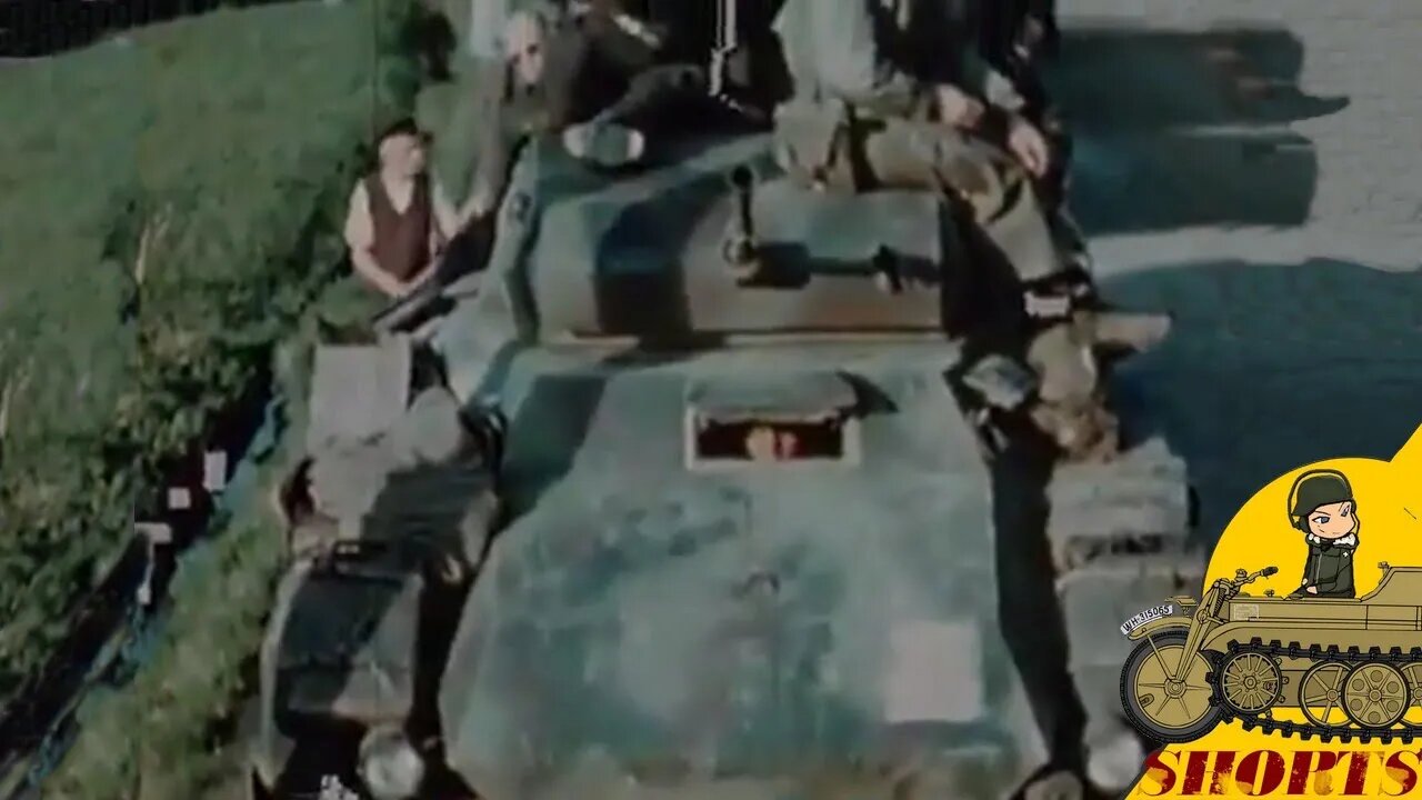 Rare Sd.Kfz. Puma with a Luchs turret - 20 Pz.Div Hungary - footage #shorts 14