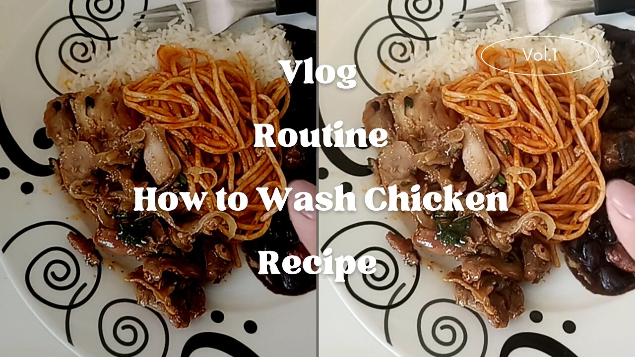 Vlog - Routine - Washing clothes and a recipe braised chicken