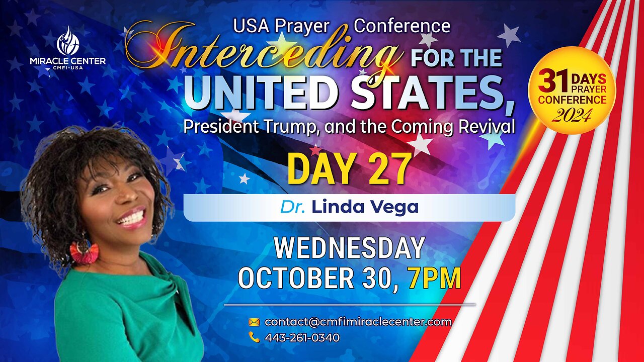 31 Days USA Prayer For President Trump: Day 27 // Dr. Linda Vega