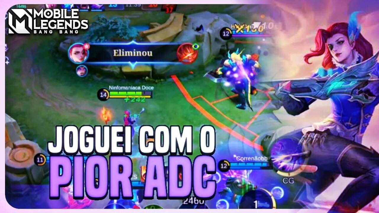 USEI O PIOR ADC DO BANGAS NA JUNGLE!! DEU BOM?? | MLBB