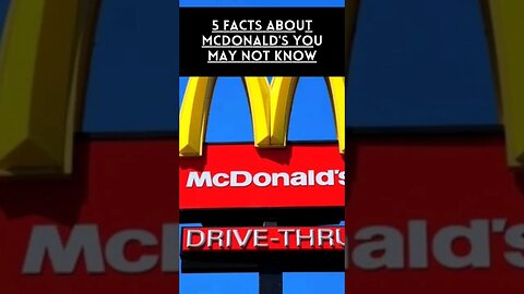 Fun Facts Trivia: McDonald's #youtubeshorts #facts #funfacts #mcdonalds #fyp