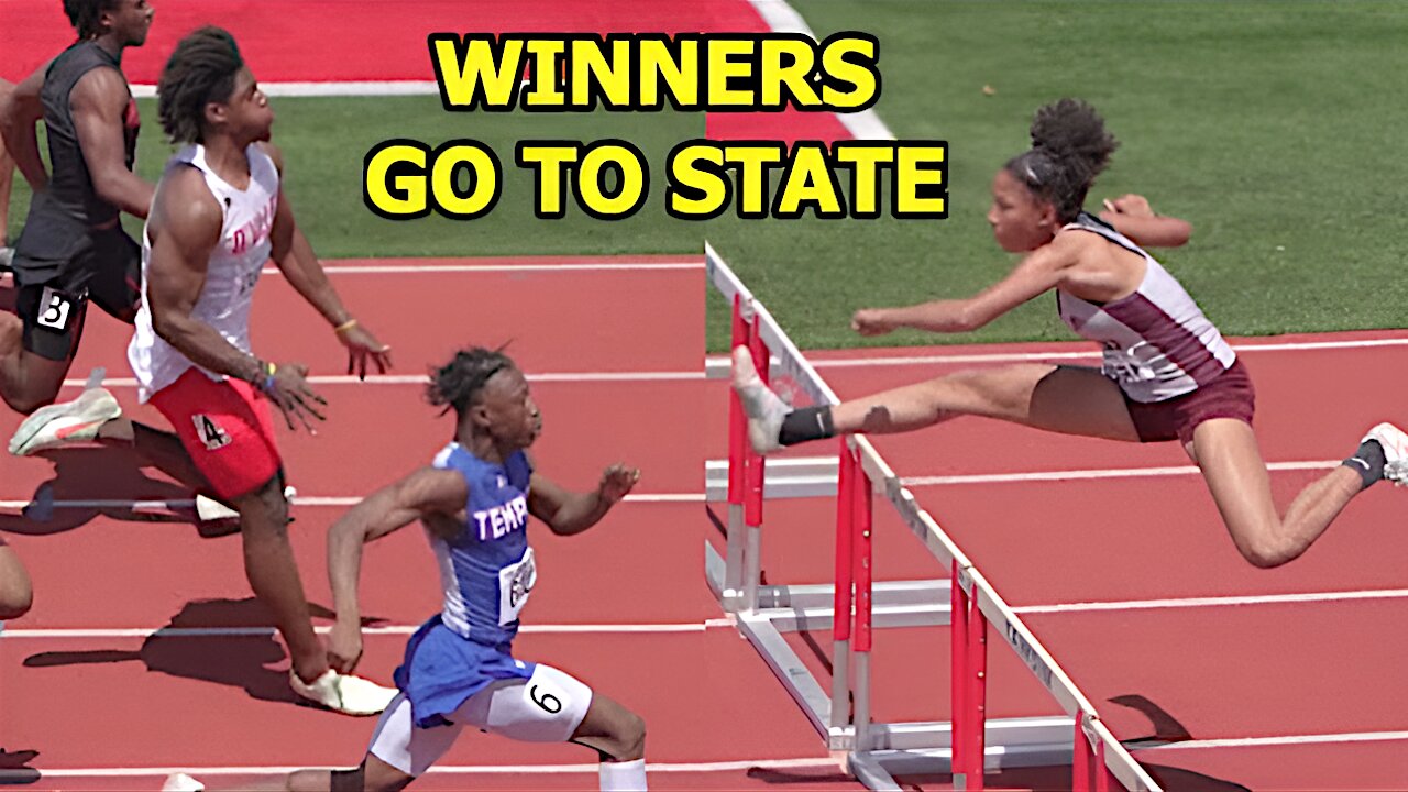 WINNERS GO TO STATE!! Regional Track Meet 3A-6A Highlights