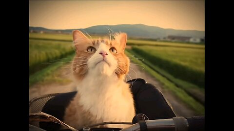 Me, my cat, mountains and fields