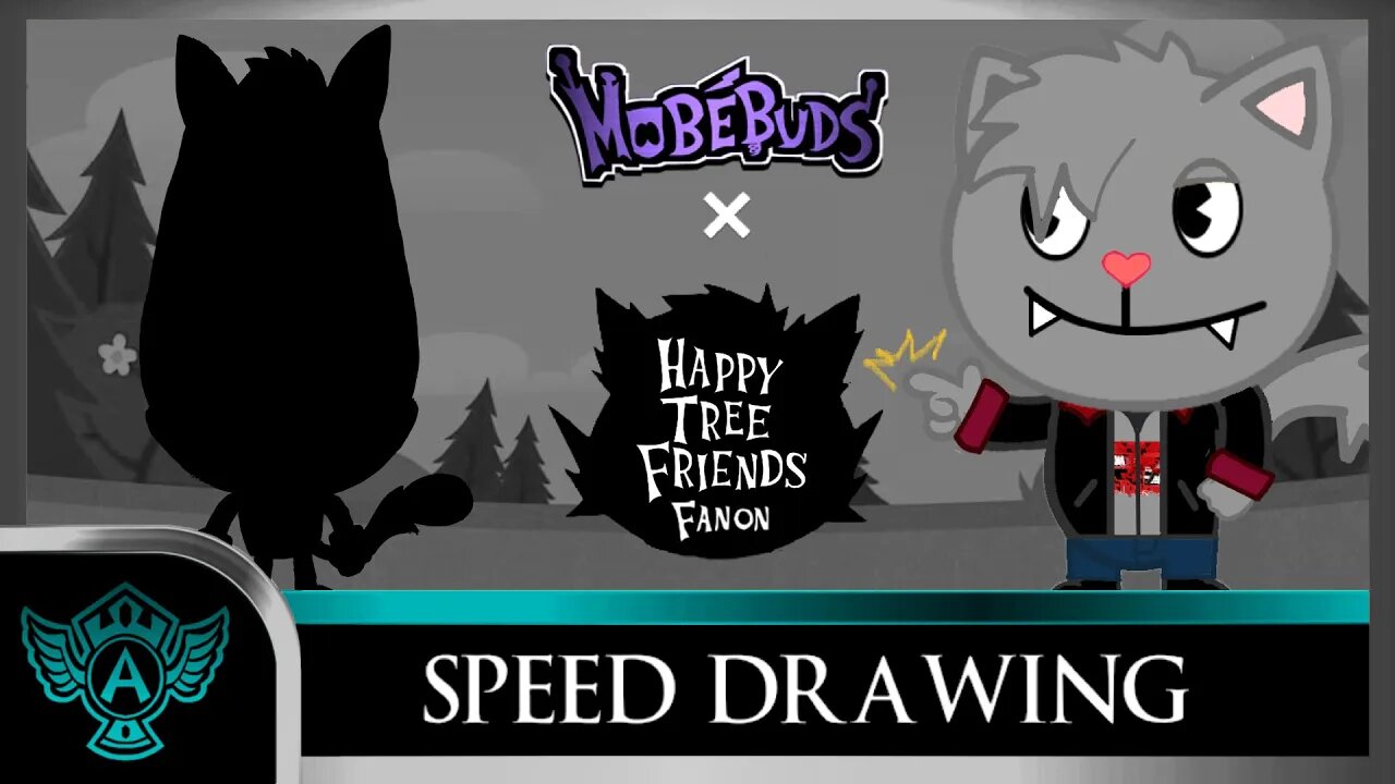 Speed Drawing: Happy Tree Friends Fanon - Alan | Mobebuds Style