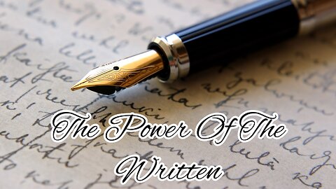 The Power Of The Written - Sunday Service - 10/20/2024