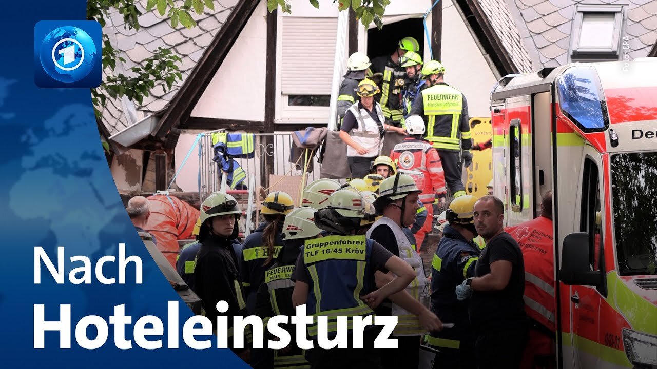 Hoteleinsturz in Kröv: Rettungseinsatz dauert an