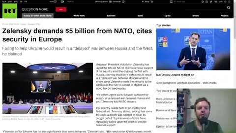 Zelensky demands $5 billion from NATO, cites security. Has the West created a monster?