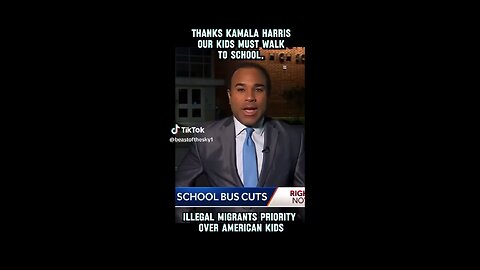 Illegal migrants provide school buses taken away from children.