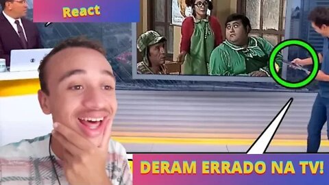 Reagindo MOMENTOS QUE DERAM ERRADO NA TV!