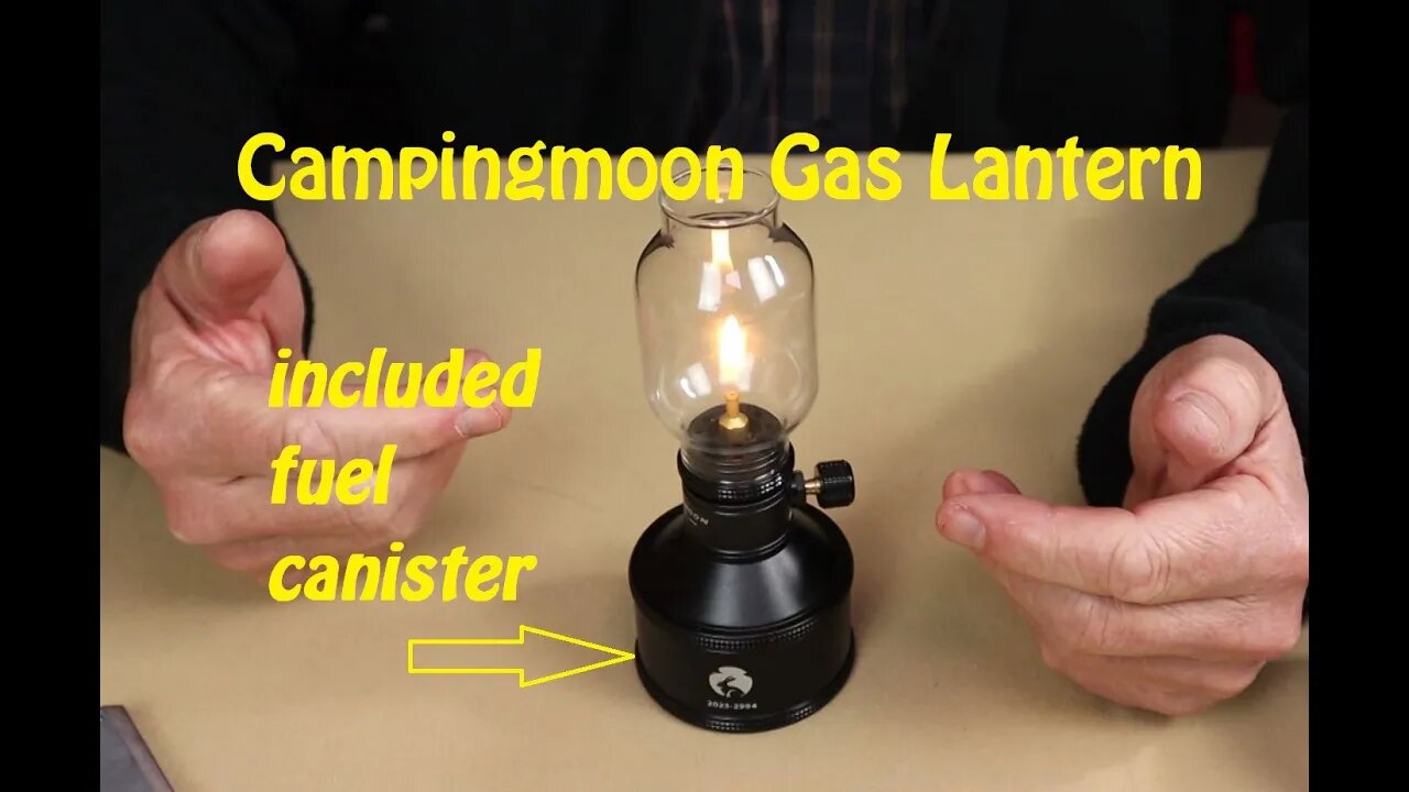 Campingmoon Gas Lantern - But what about the included fuel canister?