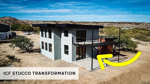 TIMELAPSE - INCREDIBLE ICF Stucco Transformation!
