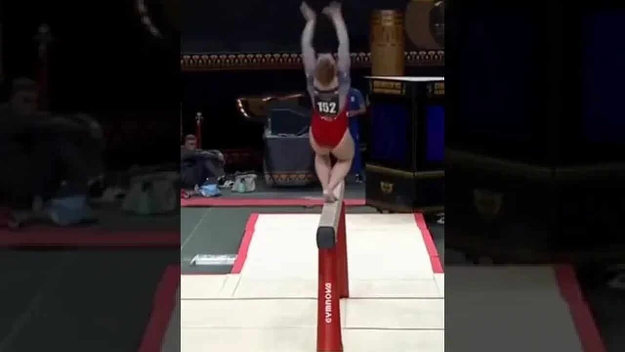 Joscelyn Roberson (USA) Beam Dismount - EF Cairo World Cup 2023 #shorts