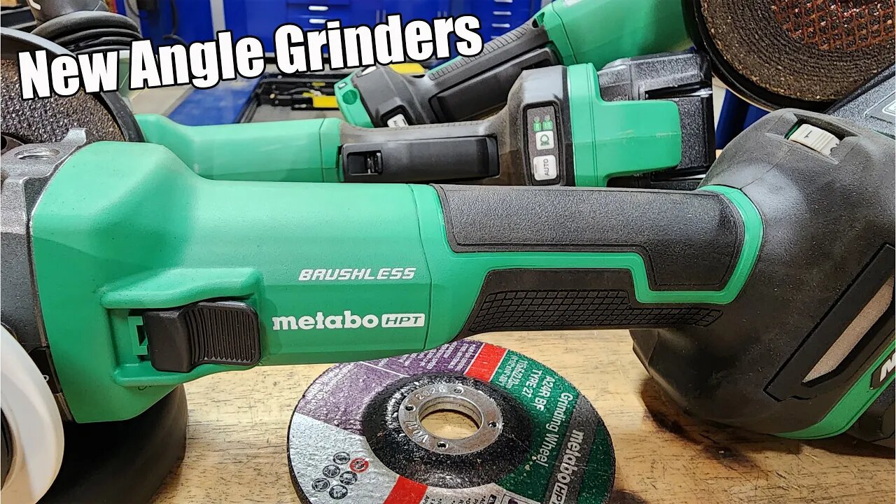 New Metabo HPT Hybrid 4-1/2" Variable Speed 36V MultiVolt Angle Grinders