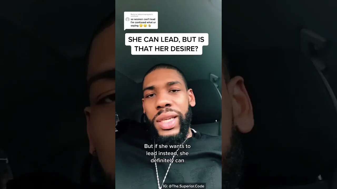 Do women really want to lead their relationship?