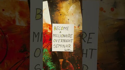 💰🌙 Millionaire Overnight Seminar😂🏠