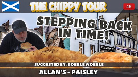 Chippy Review 74: Allan's, Paisley. Lentil Soup and a Wetter but Tasty Steak Pie!