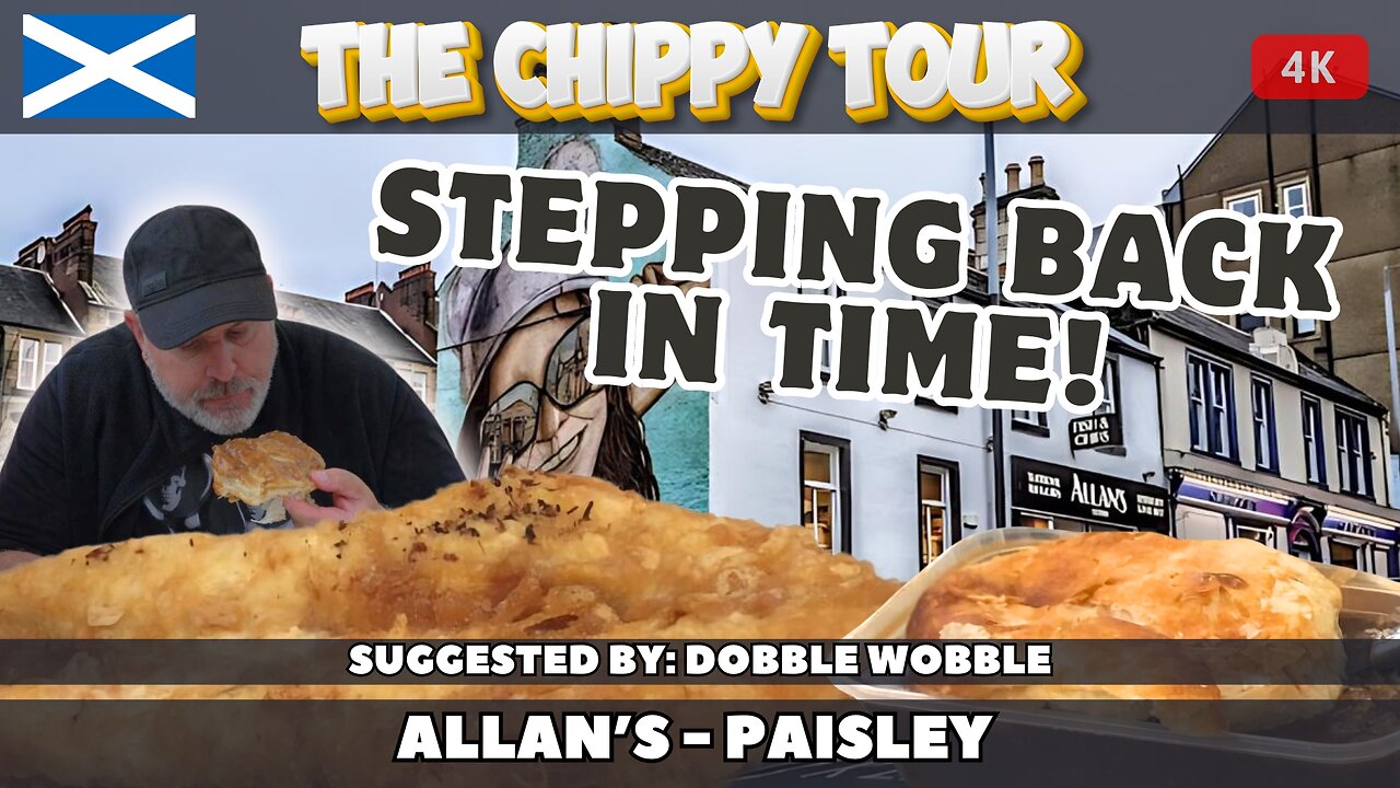 Chippy Review 74: Allan's, Paisley. Lentil Soup and a Wetter but Tasty Steak Pie!