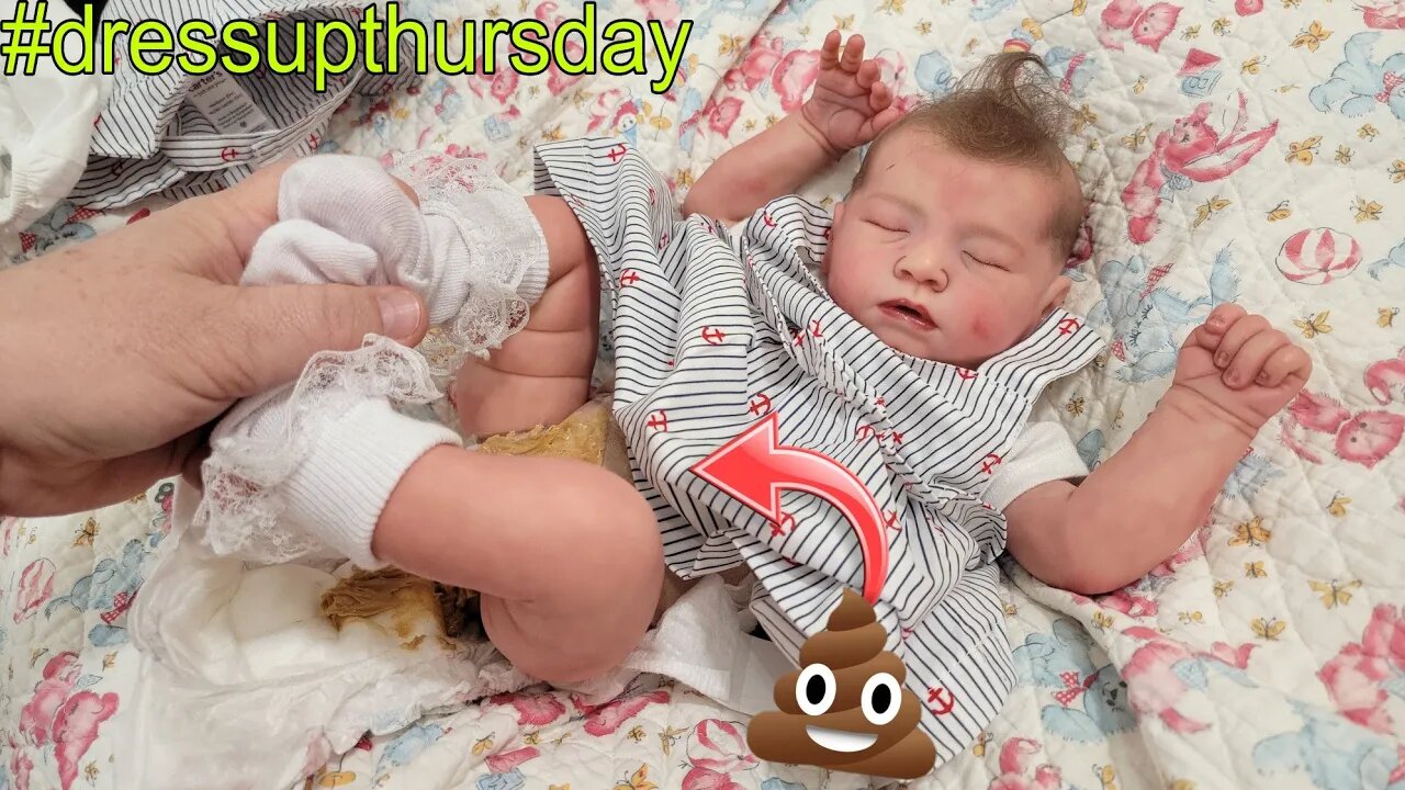 Reborn Baby Exploding Diaper Change| Shopping for #dressupthursday| nlovewithreborns2011