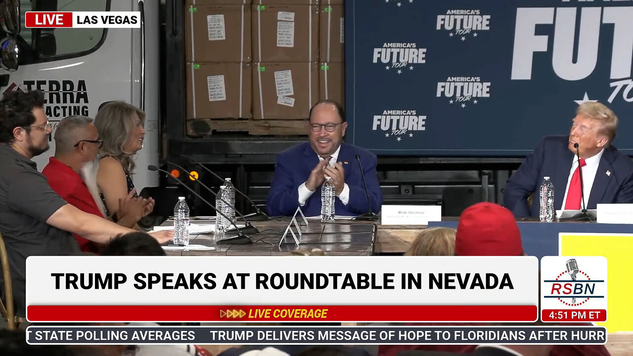 President Trump Participates in a Hispanic Roundtable in Las Vegas - 10/12/24