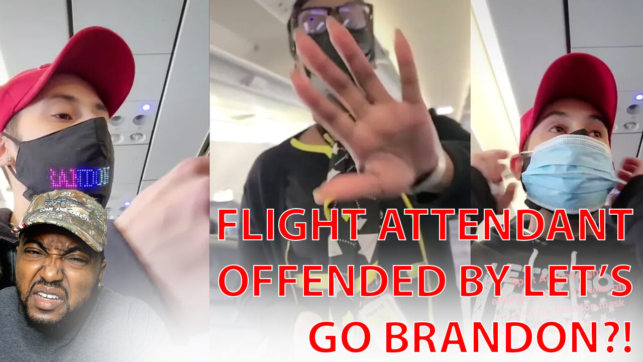 Spirit Airlines Flight Attendant FORCES Man To Put On New Mask Because Let's Go Brandon Is Offensive