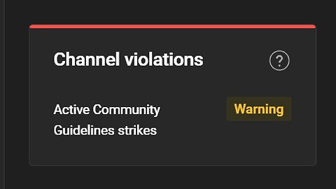 I got a Warning Guidelines strikes FOR NO REASON