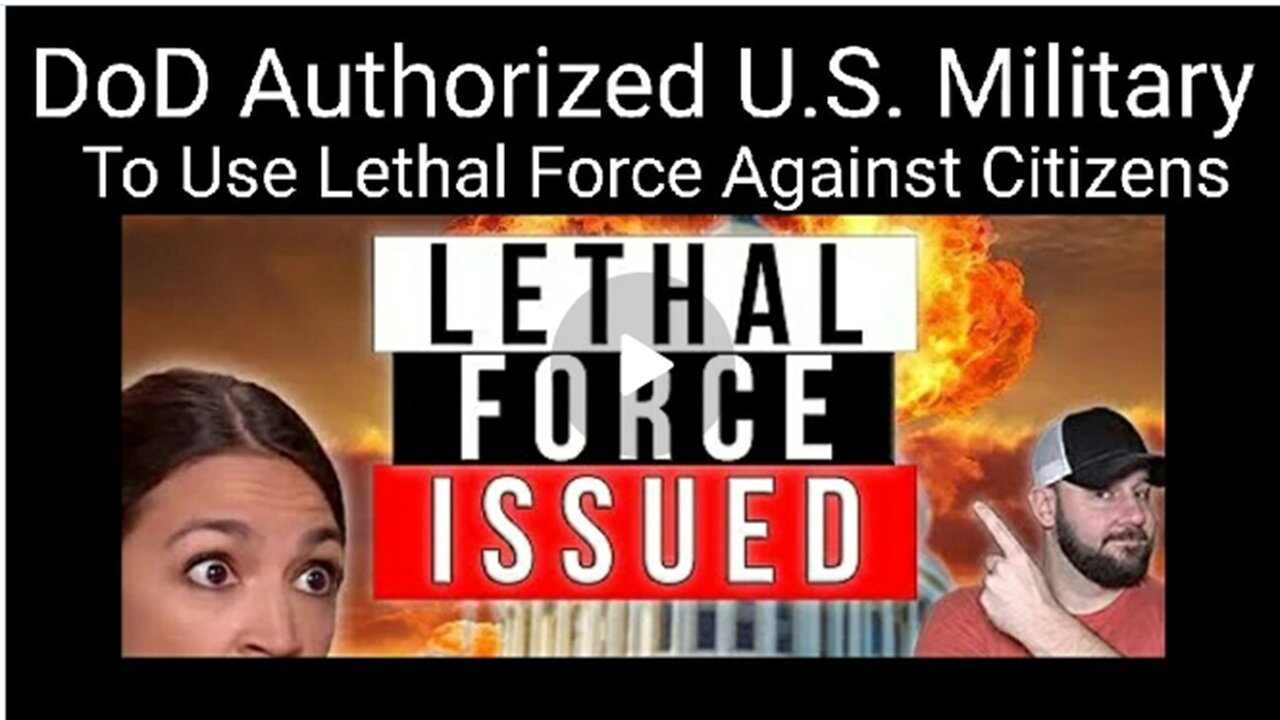 WARNING-ALERT |DoD Authorized Military to Use Lethal Force Against U.S. Citizens