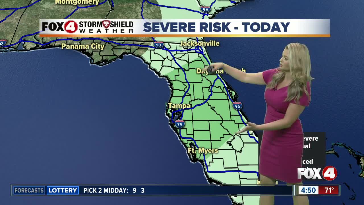 FORECAST: Breezy Friday with a few storms...nice weekend ahead!