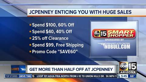Get more than half off at JCPenney