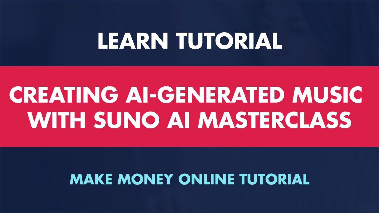 Creating Ai-Generated Music With Suno Ai - Tutorial LIVE - Make Money Online