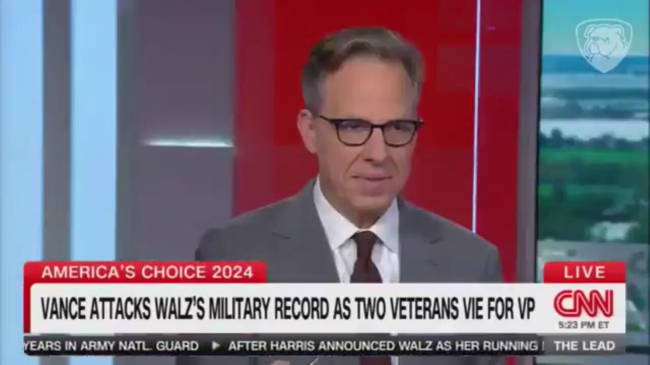 Jake Tapper DEFENDS Tim Walz, Calling It "Crazy" For Anyone To Say Walz Engaged In 'Stolen Valor'