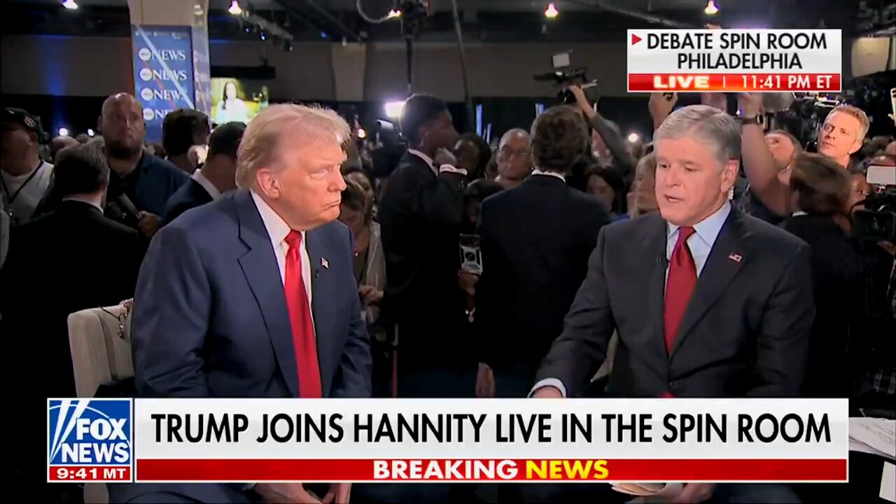 🗣️ Hannity: "She Wants a 2nd Debate" 🇺🇸 Trump: "Because She Lost"