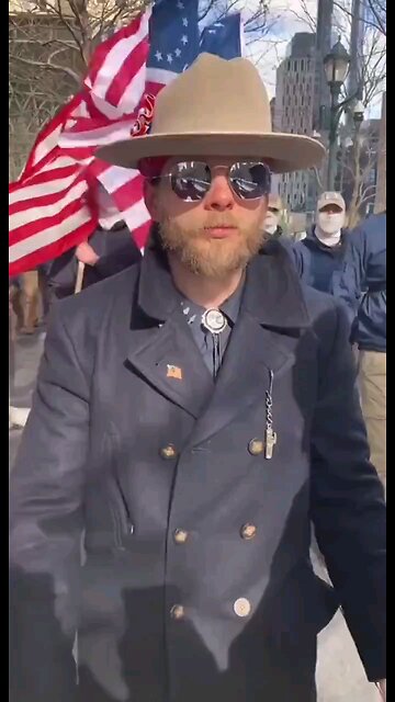 Thomas Rousseau and Patriot Front in New York this weekend.