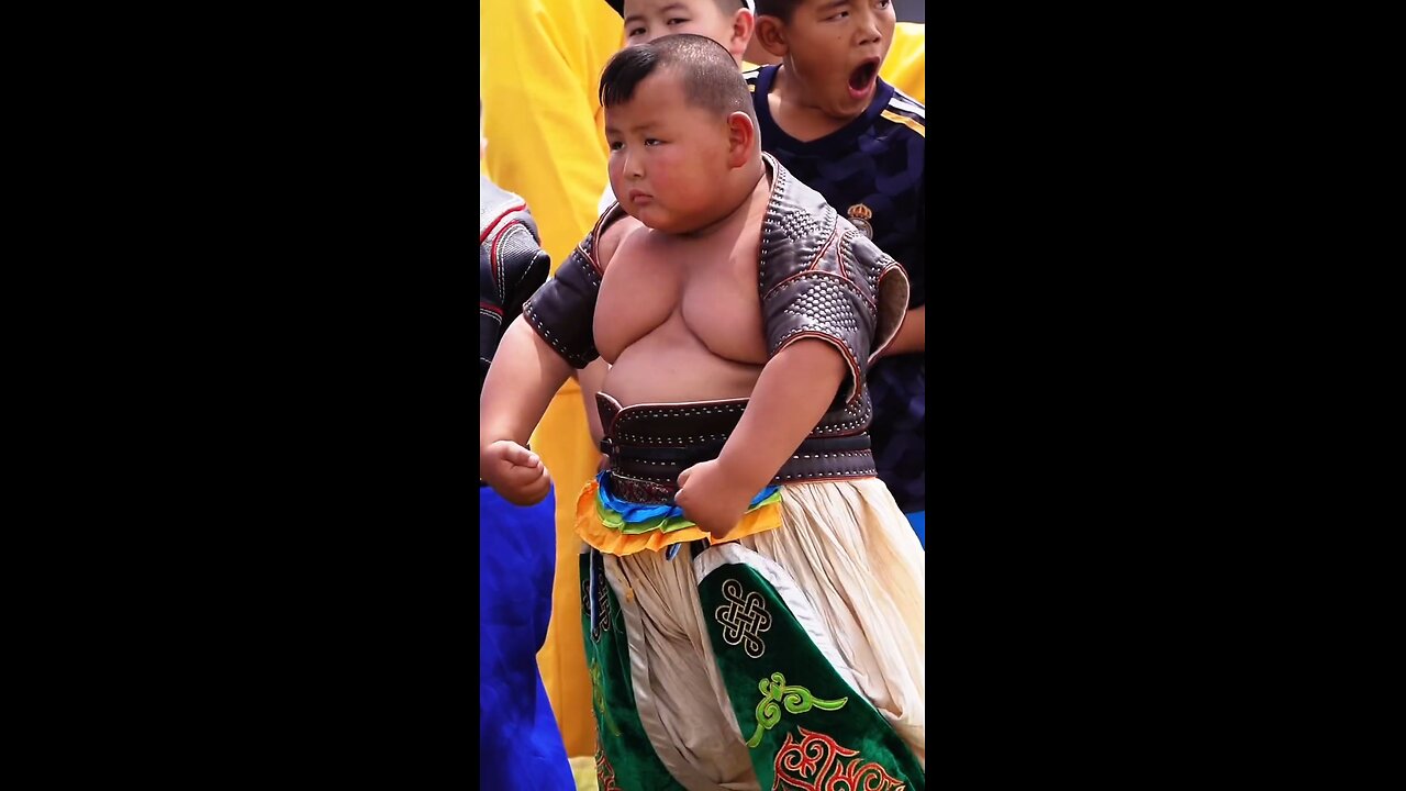 👼6-Year-Old Inner Mongolian Wrestler Achilaa