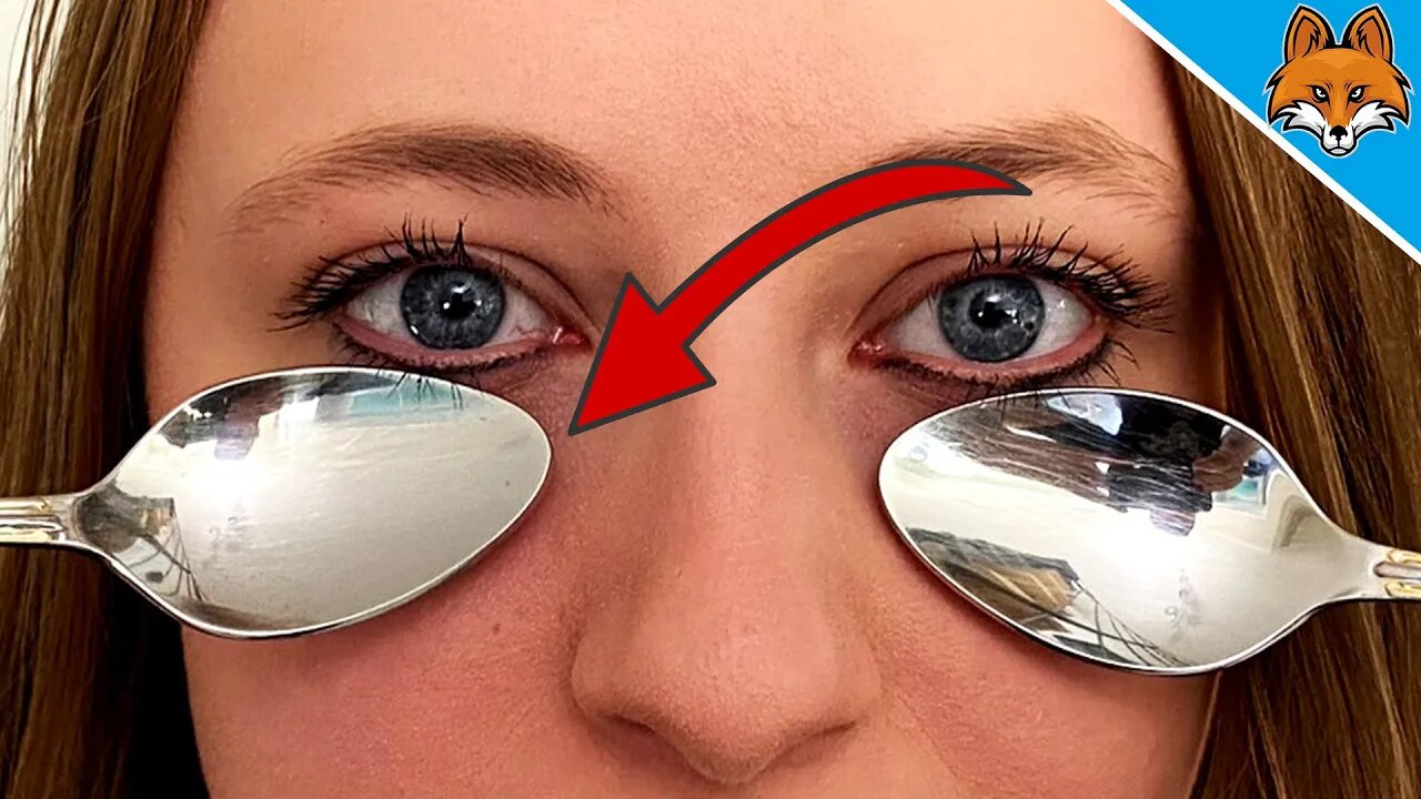 Press SPOONS on your EYES and WATCH WHAT HAPPENS 💥 (Suprising) 🤯