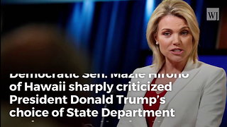 Democratic Senator Immediately Launches Attack on Trump’s UN Ambassador Pick